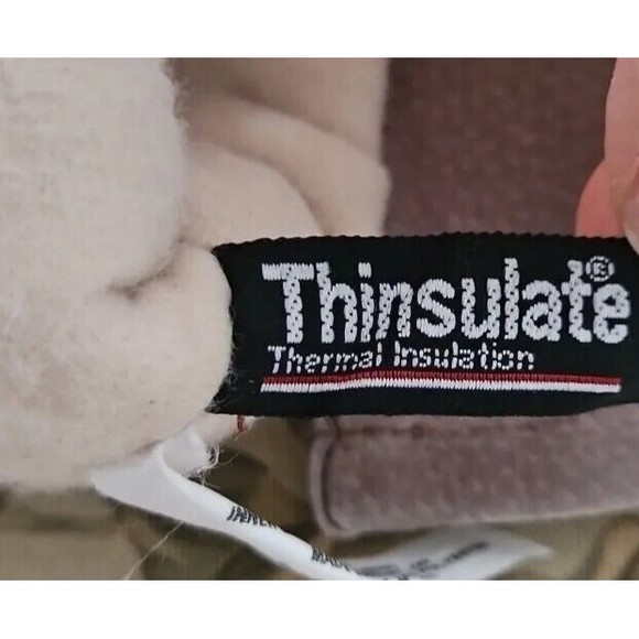 MENS Vintage Tan Suede Thinsulate Gloves WPL 8931 Sz Medium - Picture 5 of 8